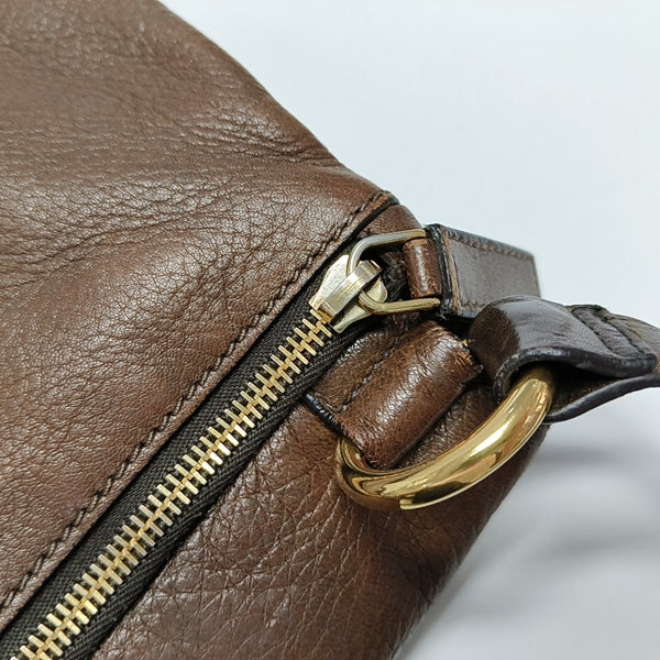 Calfskin Shoulder Bag Brown