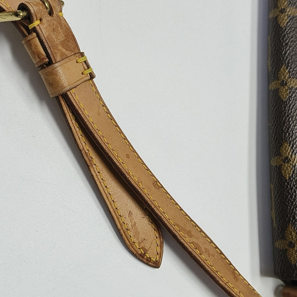 MUSETTE TANGO Monogram Coated Canvas Brown