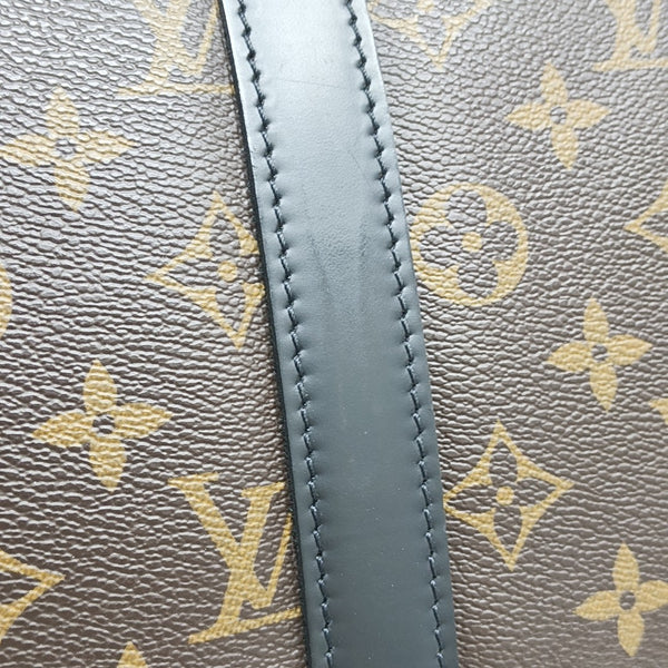 KEEPALL 45 Monogram Coated Canvas Brown