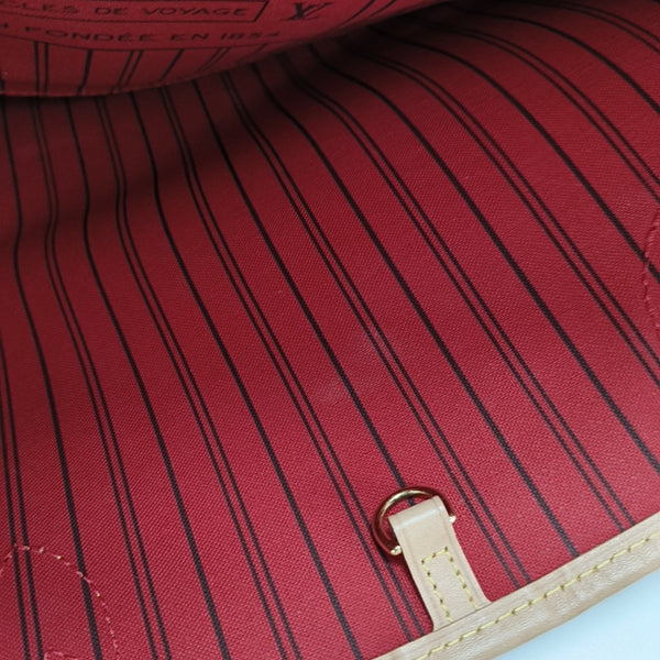 NEVERFULL MM Monogram Coated Canvas Brown