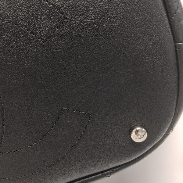 Quilted Calfskin Bucket Bag Black