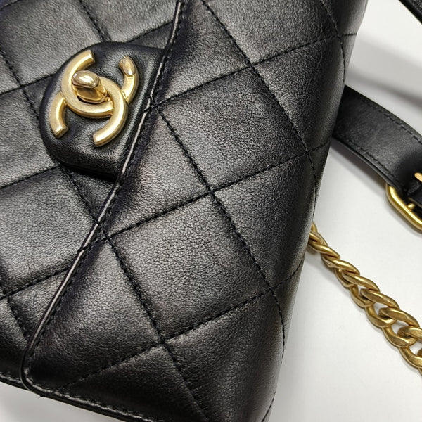 Calfskin Crossbody Bag Black