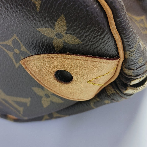 SPEEDY 25 Monogram Coated Canvas Brown