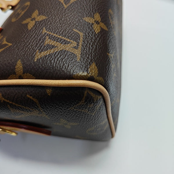 SPEEDY 20 Monogram Coated Canvas Brown