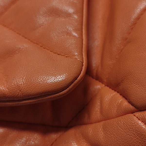 CHANEL 19 Small Quilted Lambskin Orange