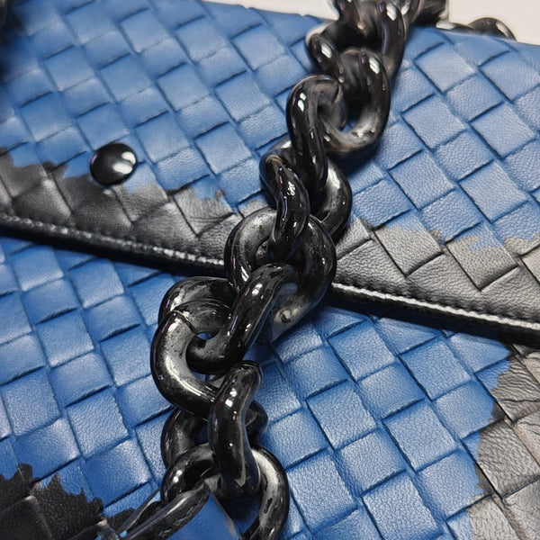 Calfskin Shoulder Bag Blue