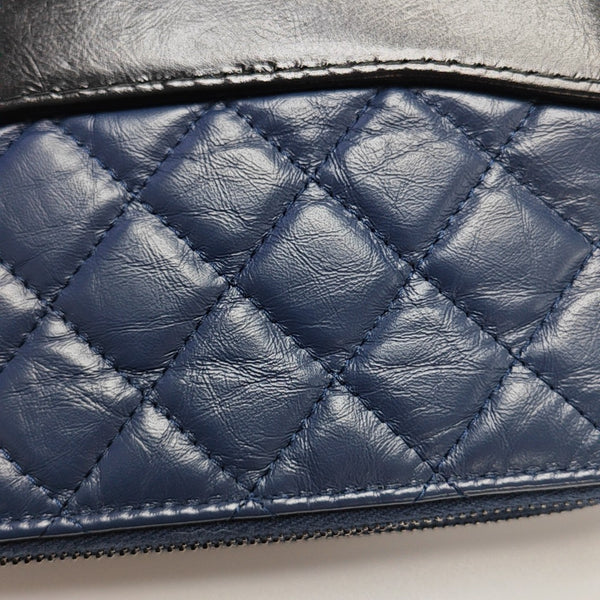 GABRIELLE Mini Quilted Calfskin Blue