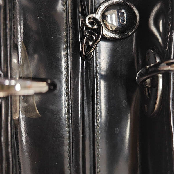 Lady Dior Medium Patent Leather Black