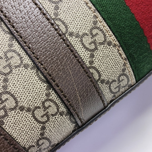 GG Multicolor Medium Monogram Coated Canvas Black