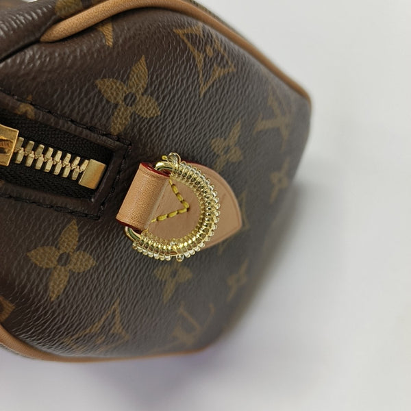 SPEEDY 20 Monogram Coated Canvas Brown