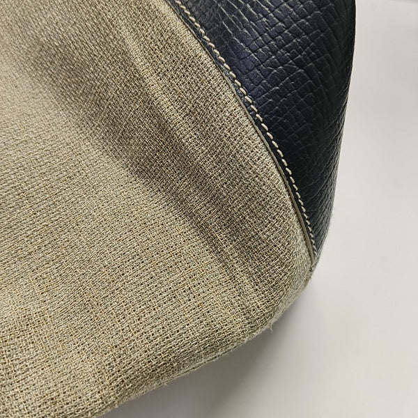 Fabric Top Handle Bag Gray