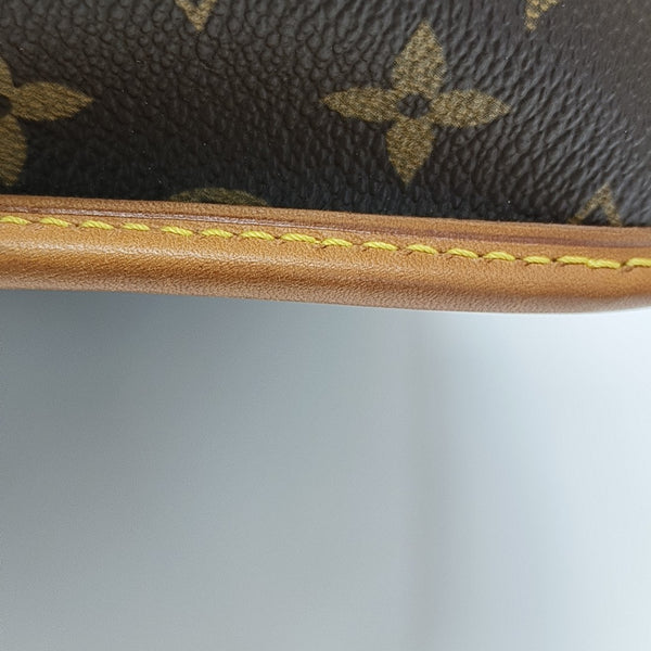 SOLOGNE PM Monogram Coated Canvas Brown