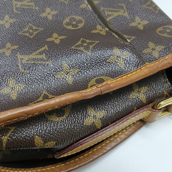 MENILMONTANT MM Monogram Coated Canvas Brown