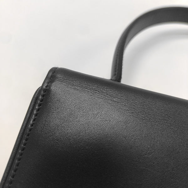 Calfskin Top Handle Bag Multicolor