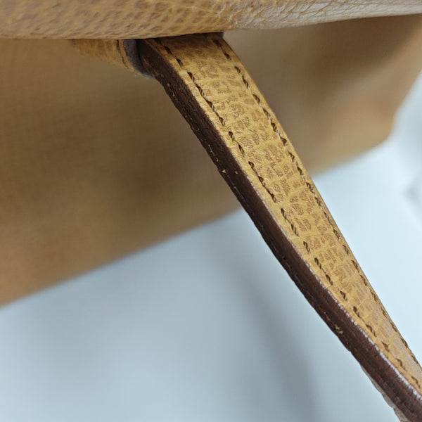 Calfskin Top Handle Bag Brown