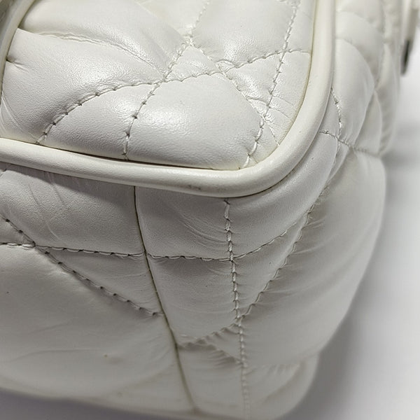 Authenticated pre-owned Diorcamp Small Cannage Calfskin White - Shoulder Bag at Looply