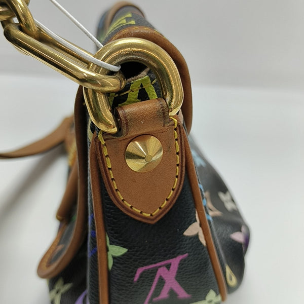 ANNIE Monogram Coated Canvas Black