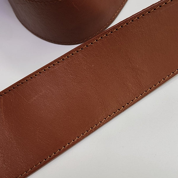 Coated Canvas Shoulder Bag Blue