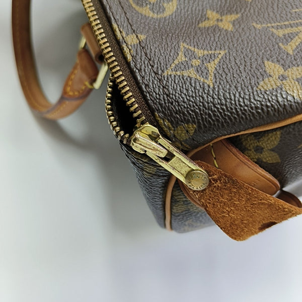 SPEEDY 30 Monogram Coated Canvas Brown