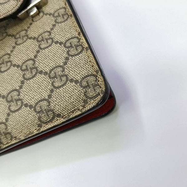 Dionysus Mini Monogram Coated Canvas Beige