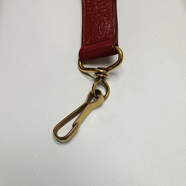 Classic City mediana de piel de cordero roja