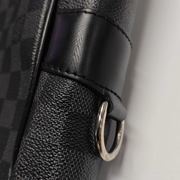 TADAO MM Damier Graphite Coated Canvas Gray
