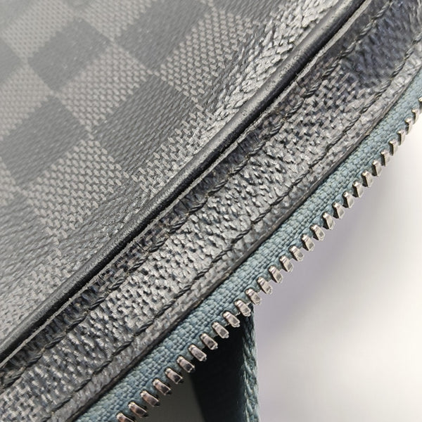 ALPHA Damier Graphite Coated Canvas Gray