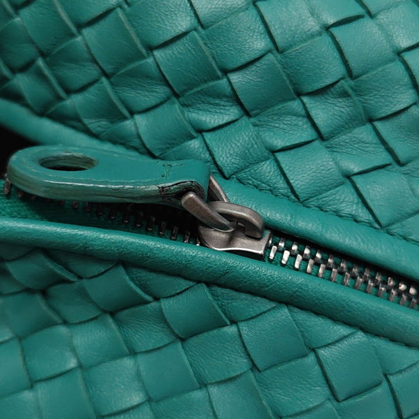 Lambskin Top Handle Bag Green