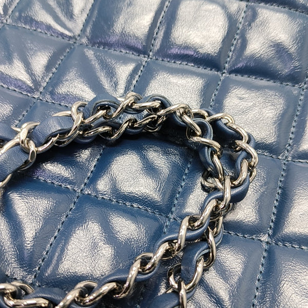 CHANEL 31 Large Quilted Calfskin Blue
