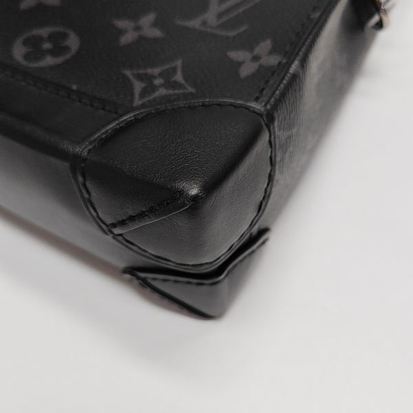STEAMER Extra Small Monogram Coated Canvas Black