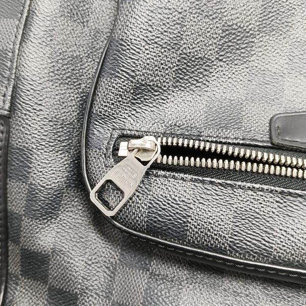 JOSH Damier Graphite Coated Canvas Gray