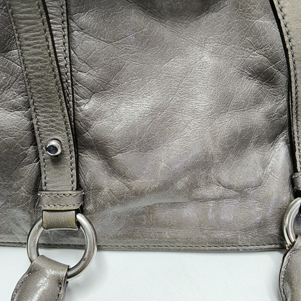 Shoulder Strap Calfskin Gray