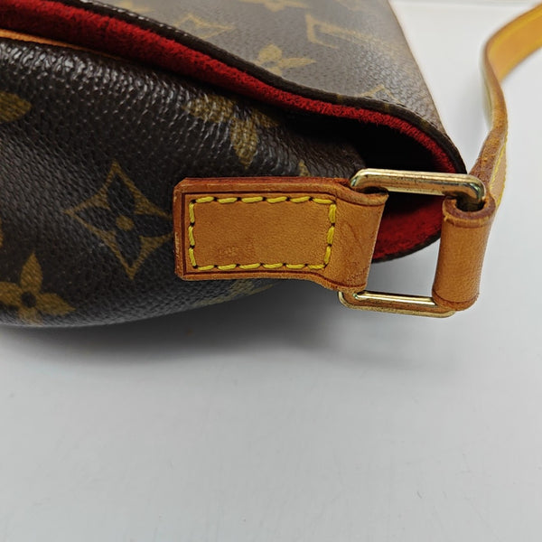 TAMBOURINE Monogram Coated Canvas Brown