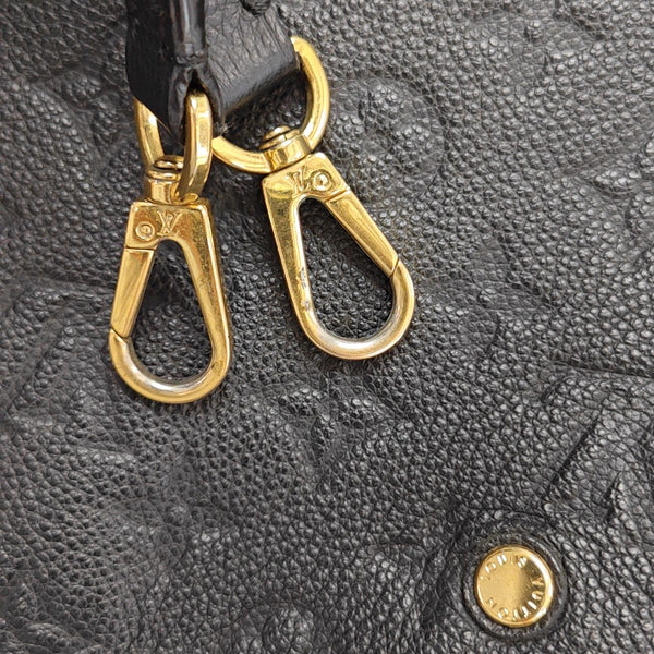 MONTAIGNE MM Monogram Calfskin Black
