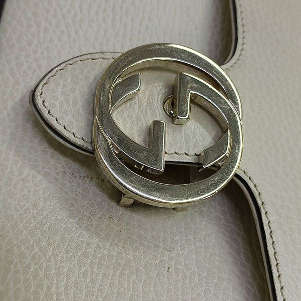 Interlocking G Mini Calfskin Beige