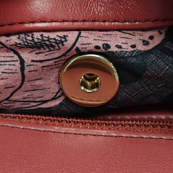 Quilted Calfskin Shoulder Bag Red