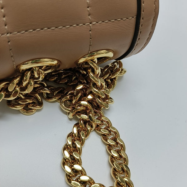Interlocking G Mini Quilted Calfskin Brown