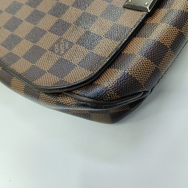 BROOKLYN Damier Ebene Coated Canvas Brown