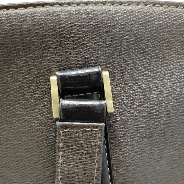 Calfskin Top Handle Bag Brown