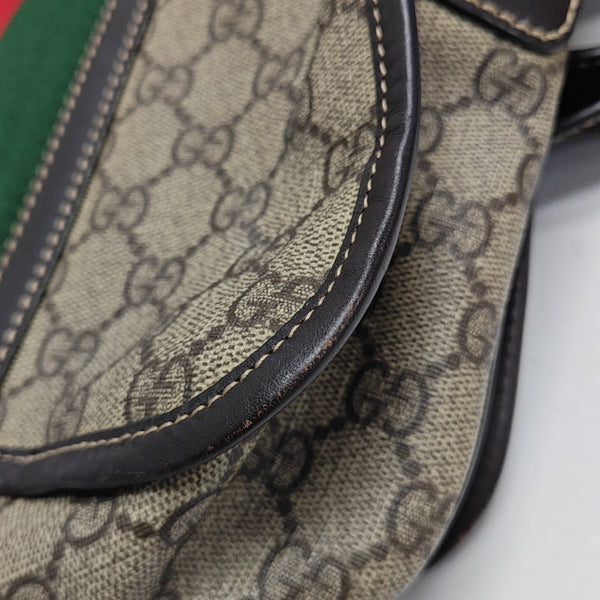 Monogram Coated Canvas Shoulder Bag Beige