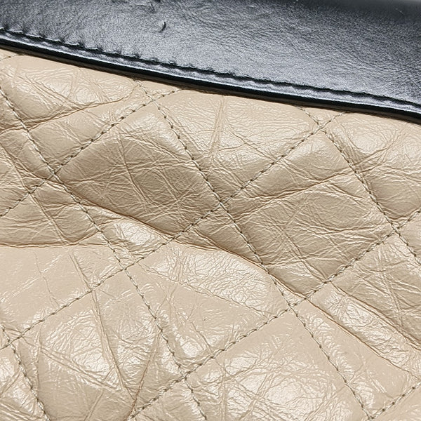 GABRIELLE Small Quilted Calfskin Beige