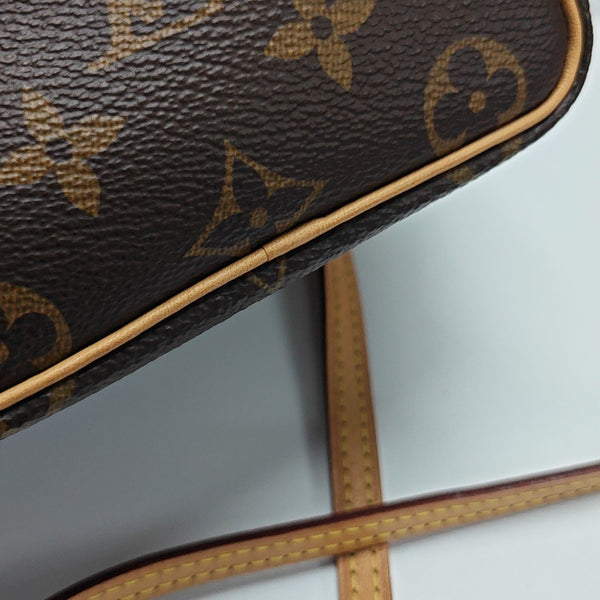 NÉONOÉ Nano Monogram Coated Canvas Brown