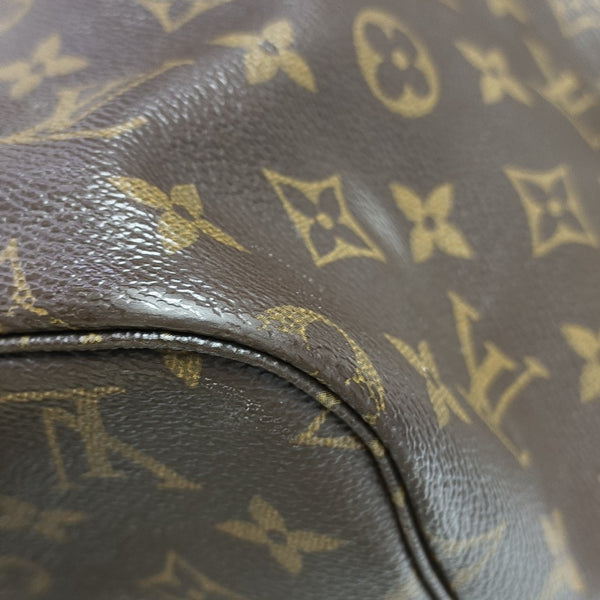 NEVERFULL GM Monogram Coated Canvas Brown