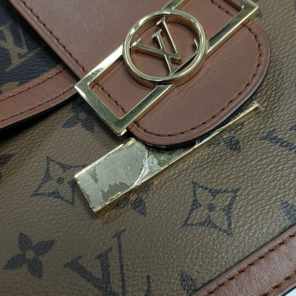 DAUPHINE MM Monogram Coated Canvas Brown