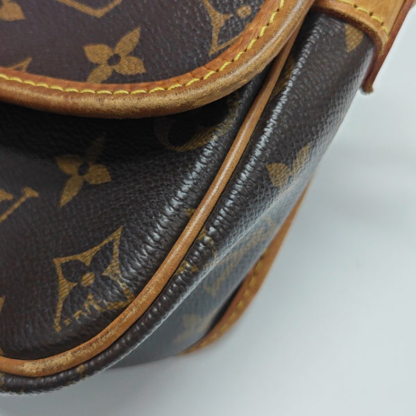SOLOGNE PM Monogram Coated Canvas Brown