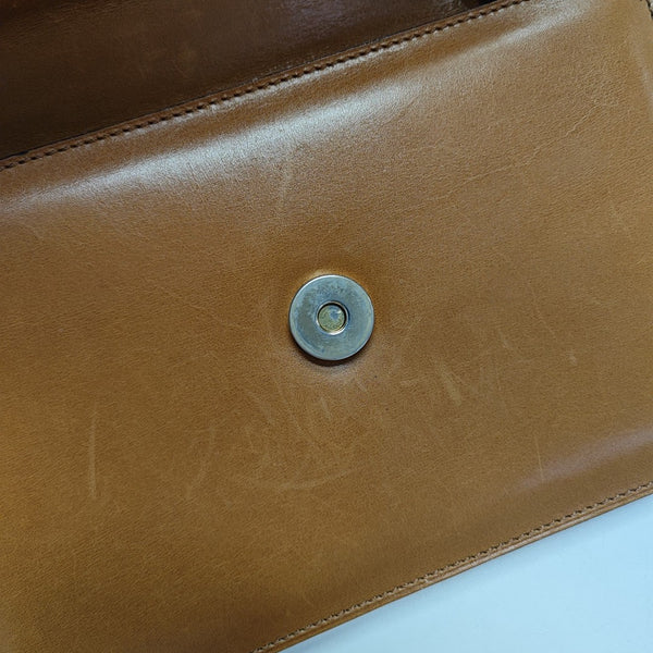 Calfskin Shoulder Bag Brown