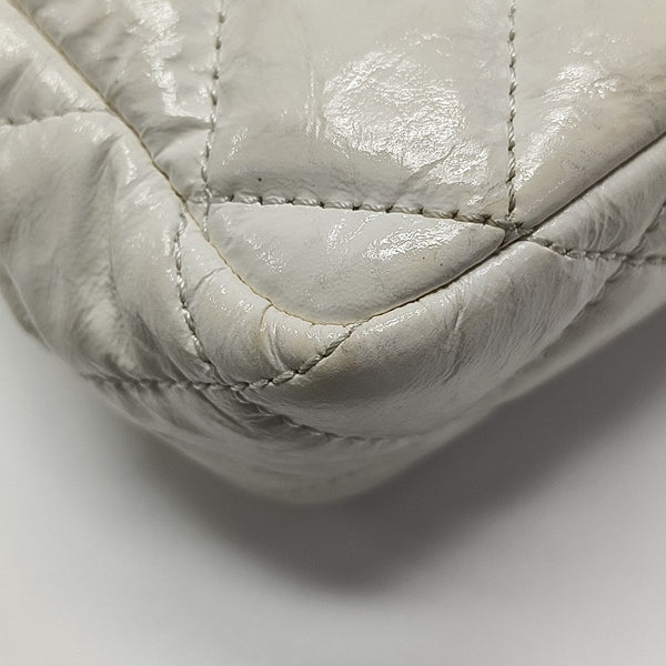 23C HOBO Small Quilted Calfskin White