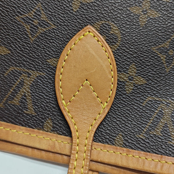NEVERFULL MM Monogram Coated Canvas Brown
