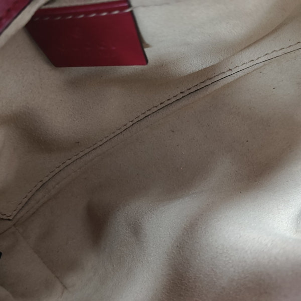 GG Marmont Small Quilted Calfskin Red