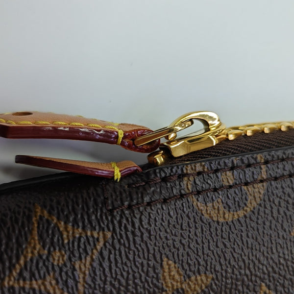 MOON ALMA Monogram Coated Canvas Brown